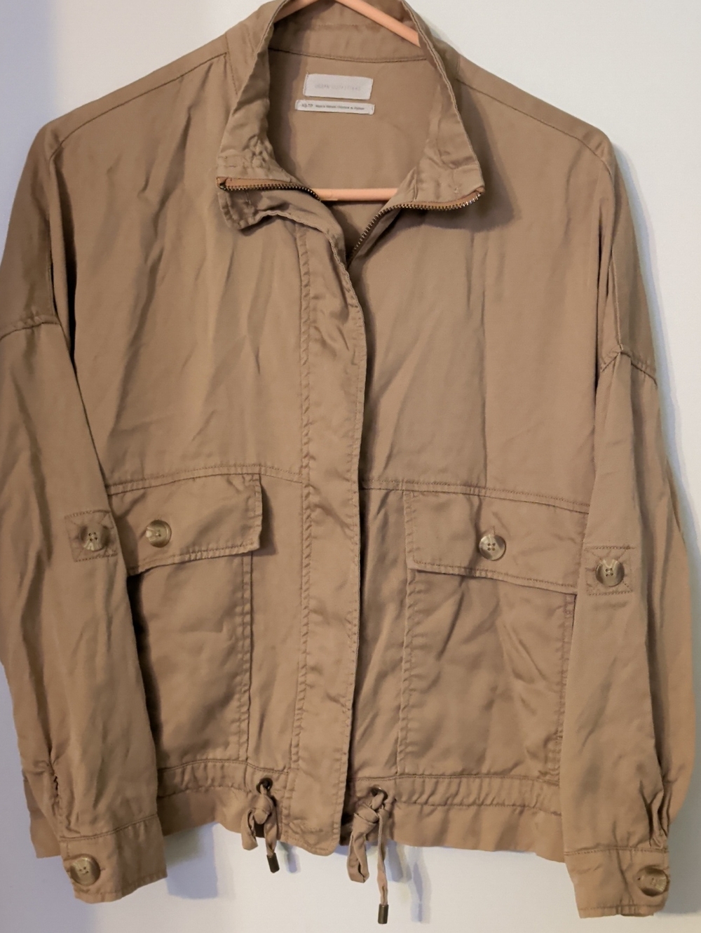 Urban Outfitters Tan Utility Jacket with Front Pockets